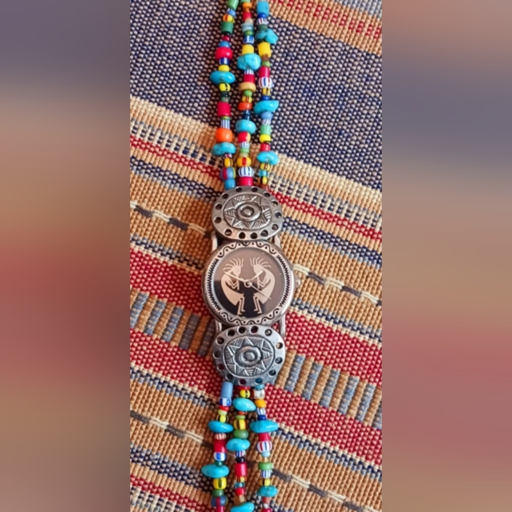 KOKPELLI Turquoise/Trade Beads Watch